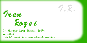 iren rozsi business card